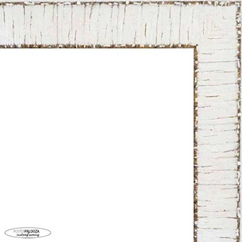 Плакат Palooza 9x11 Бялата Рамка за снимки от Бреза дърво в селски стил с UV акрил, подложка от Пяна и Фитинги