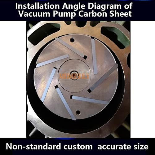 85-45-4 мм Карбоновые остриета MEIMRSHLY 518943 за Вакуумни помпи Rietschle DLT40, KLT40, VLT40, TR40DV, TR41DV, VTN40 41, KTN40, KTN41, DTN40, DTN41 (Опаковка от по 7 броя)