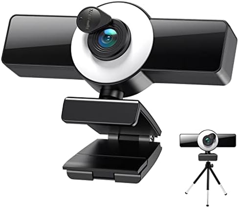 Уеб камера LMMDDP 4K 8K с пълен Автофокус, уеб камера с led подсветка, уеб камера за лаптоп, Настолен компютър за видео Конферентна връзка (Размер: 2K)