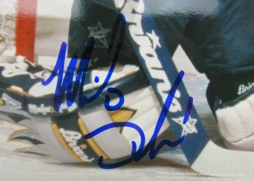Майк Данэм Подписа Автограф 8x10 Снимка на I - Снимки на НХЛ с автограф