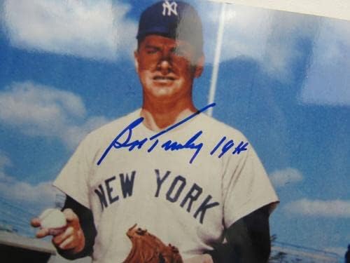 Автограф с автограф на Боб Търли 8x10 Снимка VIII - Снимки на MLB с автограф