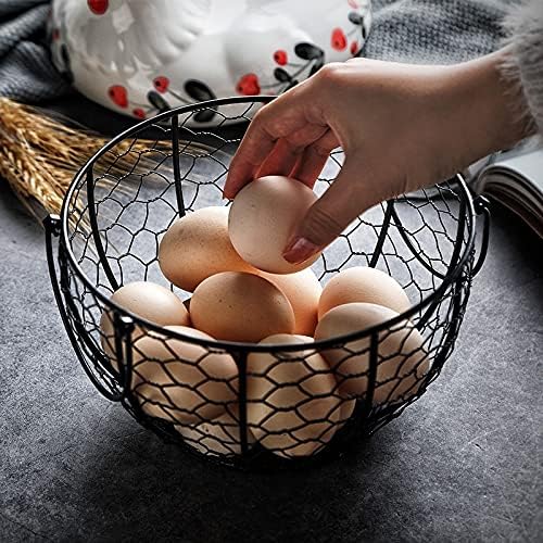 Желязна Кошница За Съхранение На Яйца, Креативна Колекция Заведения За Хранене На Плодове, Керамични Декорации За Пиле, Кухненски Принадлежности