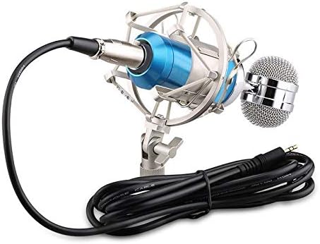 микрофон и Комплекти микрофони Микрофон + Линия + Микрофон + Метален комплект шок закрепване Ударное планина за намаляване на шума при работа (Цвят: бял)