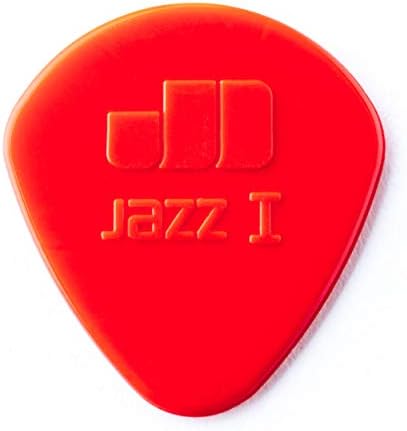 Dunlop 47P1N Найлон Jazz I, Червен, 1,10 мм, 6 / Комплект за плейъра