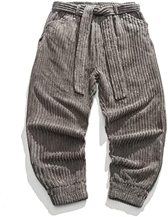 WXHN Спортни Спортни Панталони за Мъже с Еластична гумена лента на съвсем малък и Джобове за Почивка, Свободни Обикновена Директни Модни Дълги Панталони