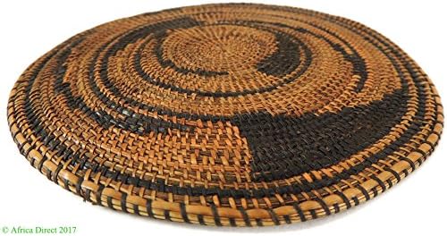 Кошница Тутси Плътен, Плетене Плосък Руандийское Африканско Изкуство