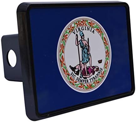 Капачка на Капака Сцепного устройство на ремарке с флага на щата Вирджиния VA