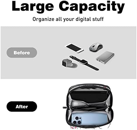 Обикновен електронен органайзер за животни, устойчив на удари калъф за носене, защитен калъф, малка чанта за кабелна организатор за пътуване