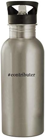 Подаръци дрънкулки #contributer - Бутилка за Вода от Неръждаема Стомана с капацитет от 20 грама, Сребрист