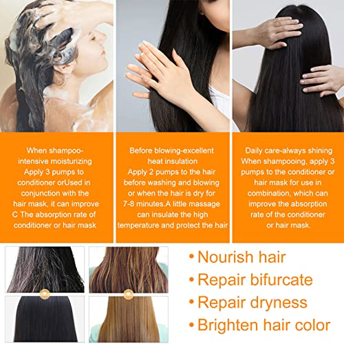 Серум За коса Срещу резба, Ksndurn 2 БР Morocco Silk Bright Hair Care - Етерично Масло За грижа за косата Намалява Изсушаване на косата, бързото Усвояването, Дълбоко храна