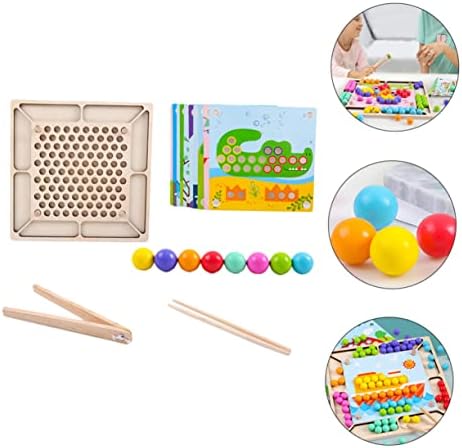Toyvian 1 Комплект Играчки за сортиране по цвят, Детски Образователни Играчки, Играчка за сортиране по цвят, Играчка за Изрязване на Мъниста, Детска Играчка За Риболов,