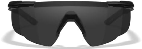 Wiley X Saber Подобрени очила за стрелба с лък, Защитни Слънчеви очила за мъже и жени, за защита от uv и око за лов, Риболов, колоездене и екстремен спорт, Матово Черен Дограма, Цветни лещи