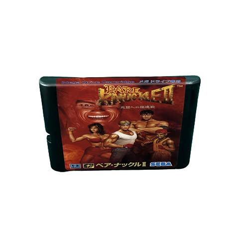 Игри касета Aditi Bare Knuckle II 2 - 16 битов MD конзола За MegaDrive Genesis (японски корпус)