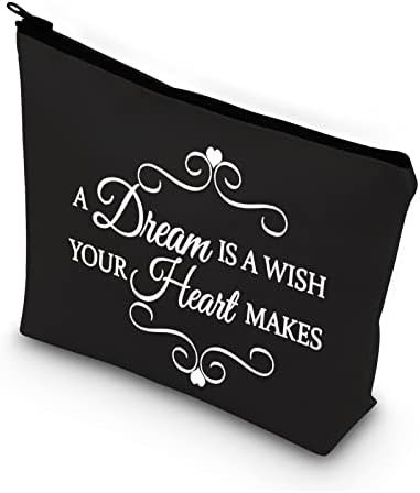 BDPWSS Мечтата е желанието, което сърцето ти, Косметичка за вдъхновяващо подарък за дипломирането на дъщеря си (една Мечта - това е сърцето, което прави бл)