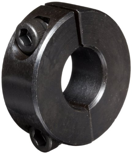Битумен скоба Climax Metal 2С-050 от стомана, състоящ се от две части, с черен оксидным покритие, Размер на отвора 1/2 , външен диаметър 1-1/8, С установочным винт 8-32 х 1/2