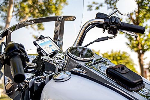 Закопчалка за телефон на мотоциклет Arkon RoadVise за iPhone X 8 7 6S iPhone Plus 8 7 6S Galaxy S7 S8 Note 8, Продажби на Дребно, Черен