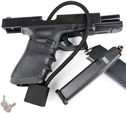 Mind and Action Одобрен от Министерство на правосъдието на Калифорния 15-инчов Заключване за кабелна пистолет с ключ 3 в опаковка