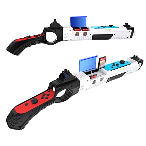 Контролер стрелба с Превключвател за ловни игри Nintendo Joy-Против, 1 бр., Аксесоари за ръкохватка Switch, Съвместими с игри на Nintendo Switch (бял)