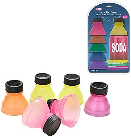 6 Опаковки Консервени Кутии за напитки от Многократна употреба покритие За поп-напитки Протектор Капачка на Бутилка Без Разливане