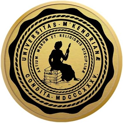 Университет Маккендри - Официалната разрешително - Рамка за диплома със Златен медальон с Размер на документа 11 x 8,5