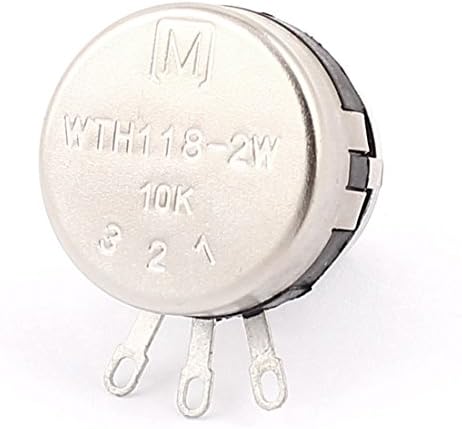 Aexit WTH118-2W 10K Променливи Резистори Ω Въглероден Линеен Променлив Потенциометър с дръжка набор Потенциометров