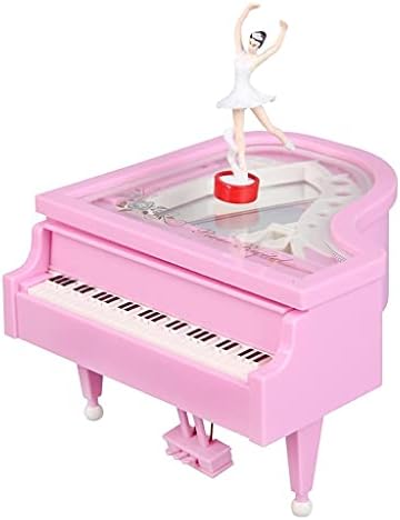 n/a Романтична Модел Пиано Музикална Ковчег Балерина Музикални Кутии за бижута, Декорация на Дома, Рожден Ден, Сватбен подарък (Цвят: бял, размер