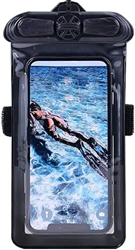 Калъф за телефон Vaxson Черно, Съвместим с водоустойчив калъф ZTE Voyage 30 Pro Plus Dry Bag [Без защитно фолио за екрана]