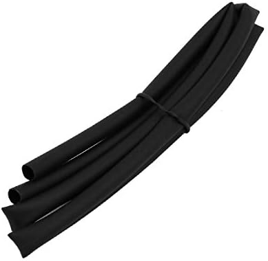 Нова polyolefin тръба Lon0167 с вътрешен диаметър 1 м 0,25 инча, надеждна антикорозионна тръба Черен цвят за кабели, слушалки (id: b56 59 dc 899)