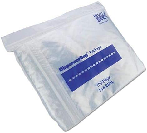 Duro Bag Mgz2p0708 Найлонови торбички с цип, 2 Мил., 7 X 8, Прозрачно, 2000 / Кутия