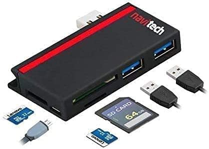 Navitech 2 в 1 Лаптоп/Таблет USB 3.0/2.0 хъб Адаптер/Micro USB Вход SD/Micro SD Четец на карти е Съвместим с лаптоп Acer Aspire 5 Pro 17.3 A517-52G