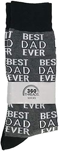 360 Нишки, Мъжки Чорапи Новост, Комплект От 2 Чифта - Най-Добрият Празничен Сос За Татко, Барбекю