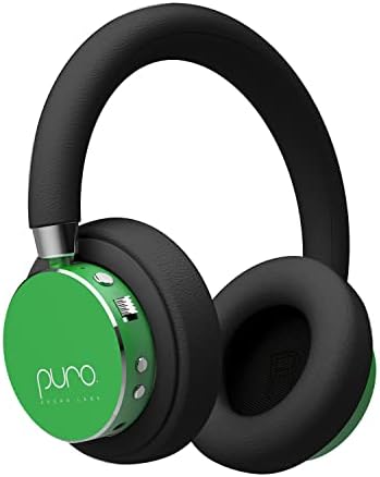 Детски Bluetooth-слушалки Puro Sound Labs BT2200s Plus с ограничена силата на звука (зелени)