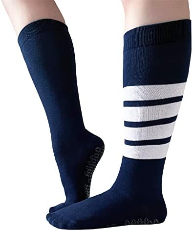 JCZANXI Нескользящие Чорапи за Йога с Дръжки за Пилатес, Фитнес, Тренировки | Crew Чорапи Barre