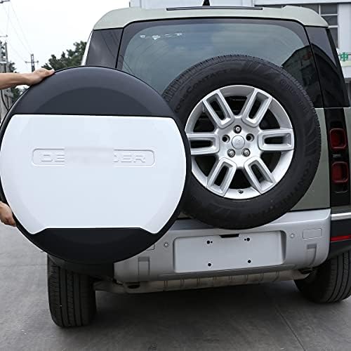 Съвместим с Аксесоари LR Defender, Резервна гума за багажник на Кола, Калъф за гуми, Подходящи за Land Rover Defender 110 130 2020 2021 2022 2023, Калъф за резервна гума, 1 бр