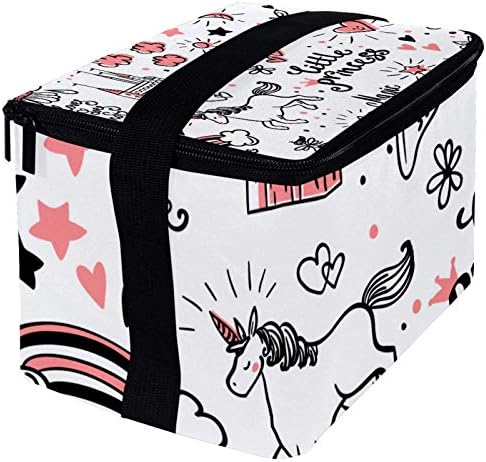Фланец Обяд-Бокс, Изолирано Кутия за Bento за Мъже И Жени И за Възрастни, многократна употреба Ведерко за Обяд с пагон Doodle Princess