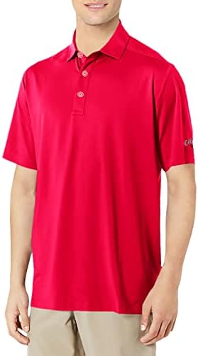Мъжки однотонная риза поло Callaway Micro Hex Performance за голф със защита UPF 50 (Размер Small-3x Big & Tall)