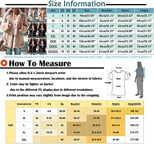 UOFOCO Палто С Предупредителни Джобове, Дамски Пролетно Красива Яке С Дълъг Ръкав, Домашно Облекло, Дебели Ревера, Монофонични Оверсайз, Свободен