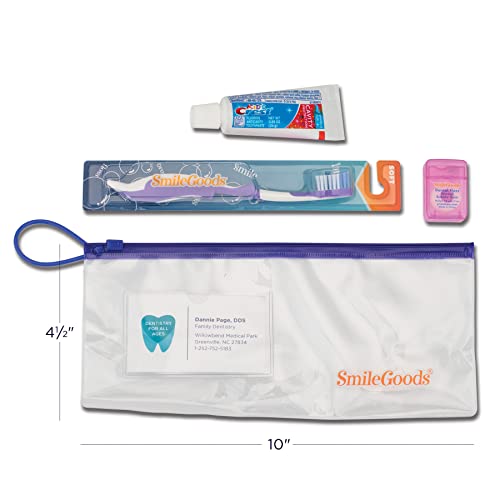 Детски комплект за грижа за зъбите SmileGoods с четка за зъби, паста за зъби и четка за зъби, 72 опаковка