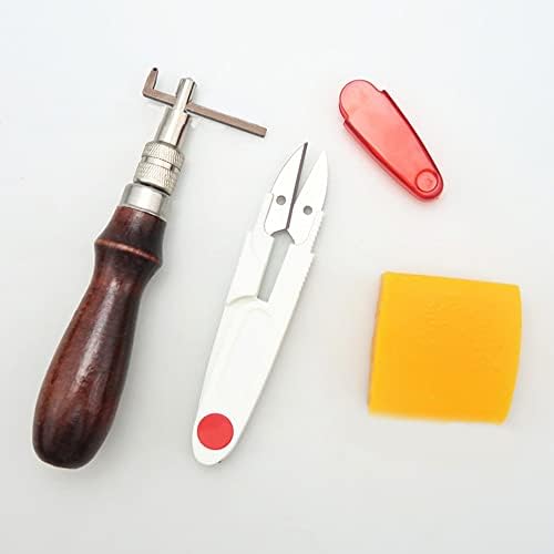 Инструменти за шиене на кожа със Собствените си ръце, ръчно писта с Канавкой, Шило, Подложка за Намачкване Ръбове, Инструменти за обработка на кожата - (Цвят: Многоцветен)