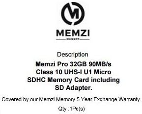 MEMZI 32 GB Class 10 90 Mb/s. Карта памет Micro SDHC карта с адаптер за SD и баркод Micro USB за Samsung Galaxy J7 Star, J7 V, J7 Месеца, J7 Perx или J7 Prime Мобилни телефони