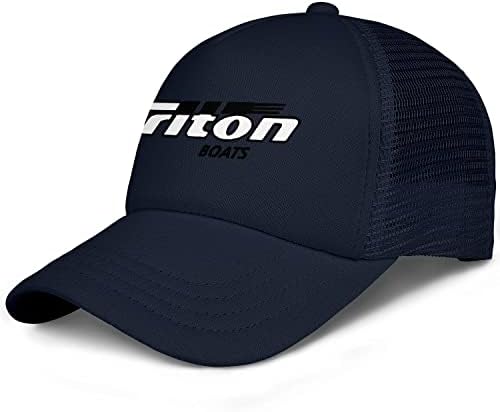 Мъжка шапка шофьор на камион Pupkitten Triton-Boats-Лого - Шапка За татко, всеки ден на бейзболни Шапки С Регулируема каишка За гърба