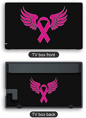 Рак на гърдата Розовата Лента на Превключвателя Стикер С Красив Дизайн Цялостна Защита на кожата за Nintendo Превключвател за Switch