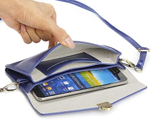 Калъфи за мобилни телефони, Малка Кожена Чанта за мобилен телефон през рамо, чанта-портфейл с пагон, съвместима с iPhone 6 7 8 Plus Xs-Xs Max, съвместима с Samsung Galaxy S10 S7 Edge S9 S10 Plus Note 9 E
