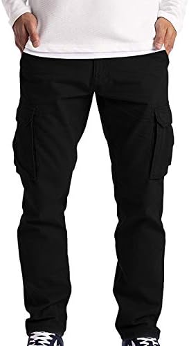 Най-новите мъжки панталони-карго, Дебнещ Обикновен Универсален прави Панталони, Стилни Ежедневни Дишащи Тела с Много джобове