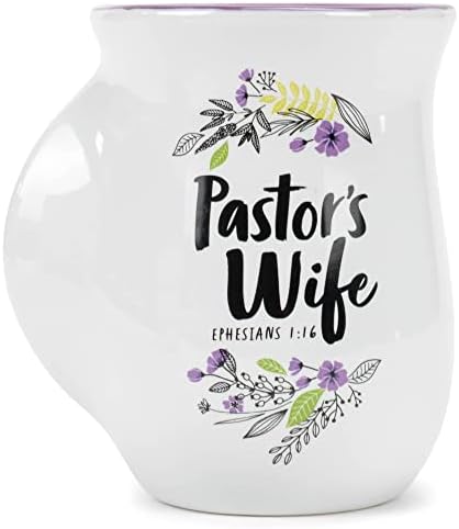 Lighthouse Christian Products Вдъхновяваща Керамична Чаша за Затопляне на ръце Съпруга на пастора, 14 грама, Лилаво