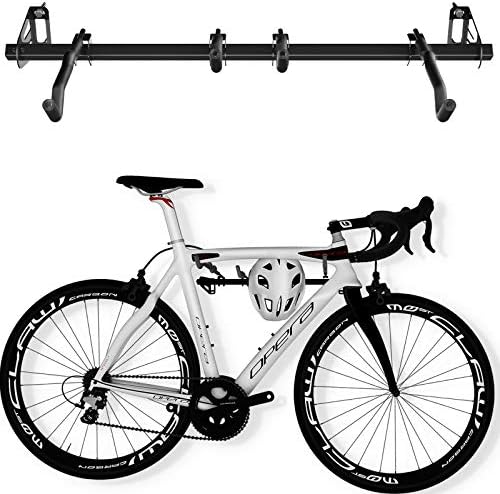 FLEXIMOUNTS 1-Стойка за съхранение на велосипеди в гаража, тежкотоварни закачалка за стенен монтаж, идеален за дома и гаража, побира до 77 килограма