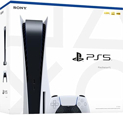 Игрова конзола Sony Playstation 5 Disc Издание за PS5, 16 GB памет GDDR6, Високата твърд диск с капацитет от 825 GB, WiFi 6, Bluetooth 5.1, изход 120 Hz 8K, плейър на Blu-ray 4K