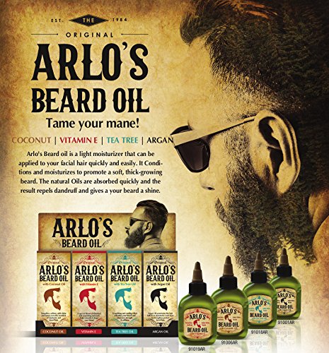 Масло за оформяне на брада, Arlo's с масло от чаено дърво 2,5 грама (4 опаковки)