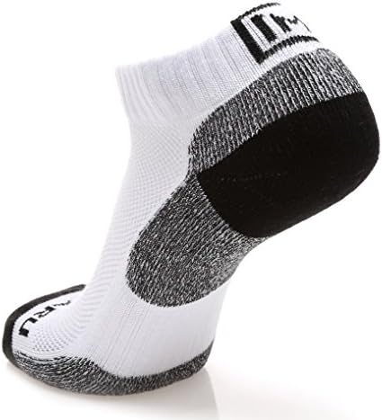 MIRMARU висока производителност 6 Чифта Спортни Чорапи с Ниско Деколте върху Възглавницата за Бягане за Мъже и Жени