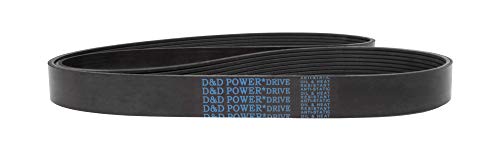 Преносимото колан D&D PowerDrive 146051030 Beckorarnley Worldparts, Поли, 1 Лента, Дължина 41,25 инча, Гума